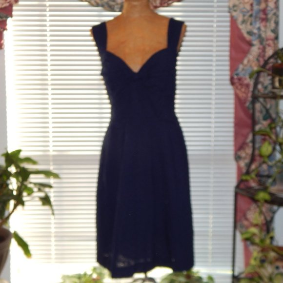 NWOT Pulitzer Navy Blue Dress size 2 - Picture 3 of 3